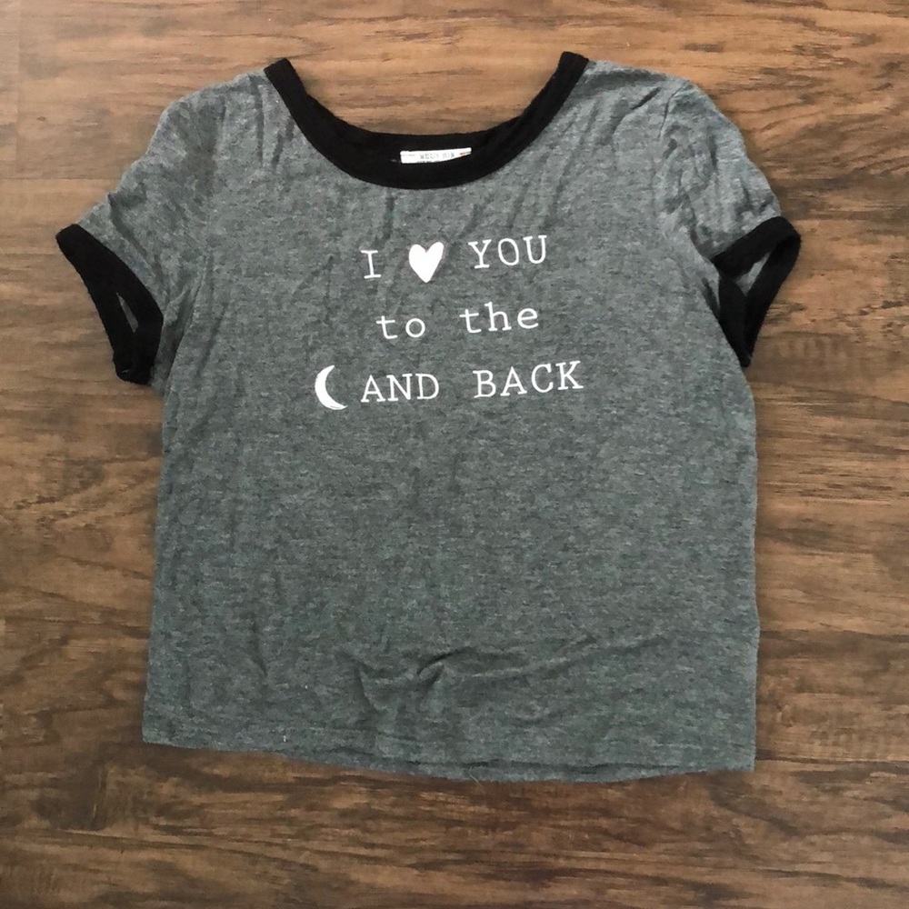 Graphic Crop Tee Size S